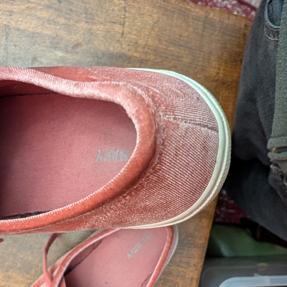 Old Navy Pink Velvet Sneakers - Picture 7 of 8